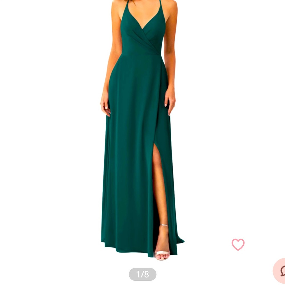 Azazie Davis Dress Pine
